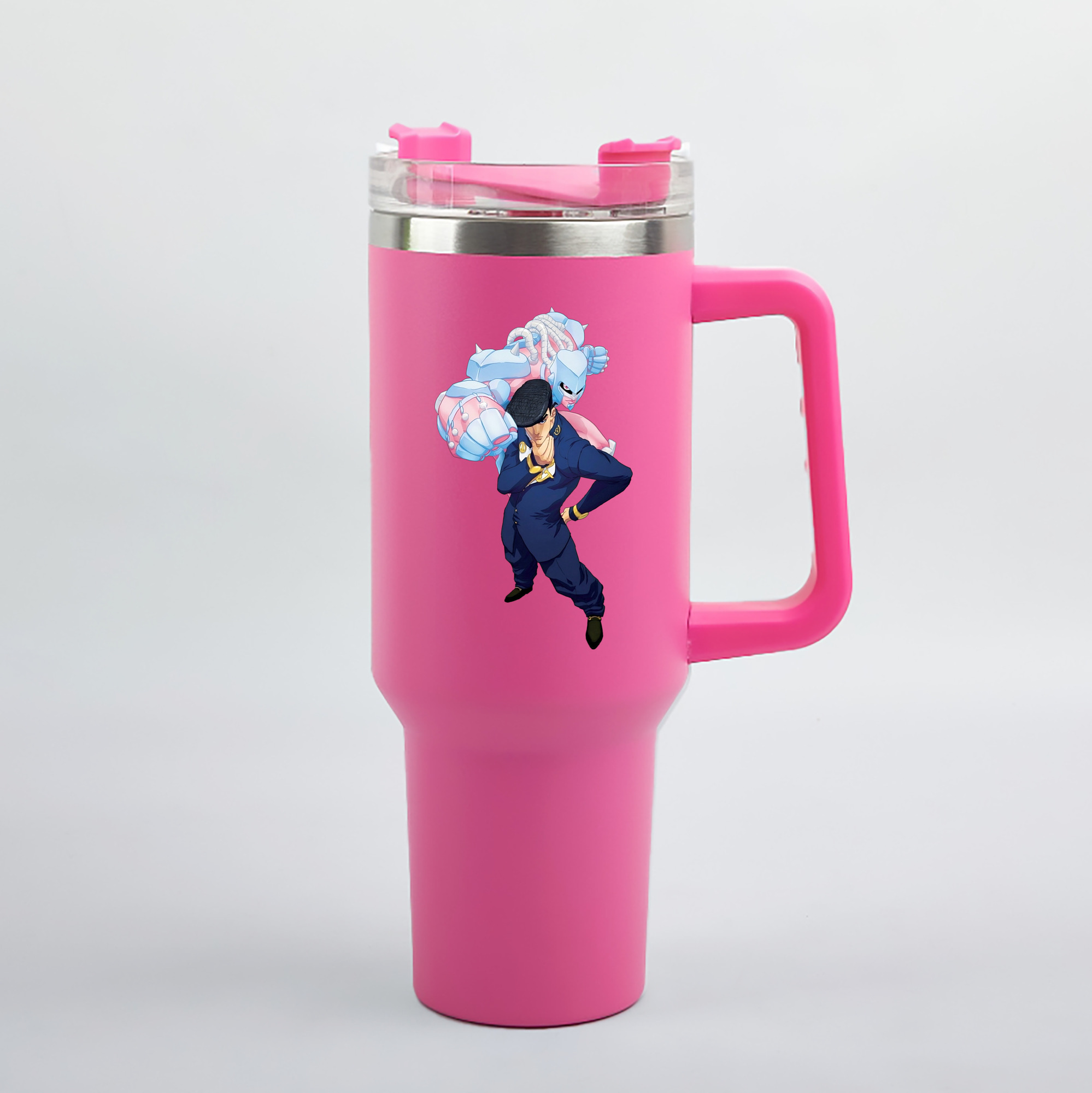 （画像用） ジョジョの奇妙な冒険 ひがしかた じょうすけ JoJo's Bizarre Adventure Higashikata Josuke 1200mL車用タンブラー（カラープリント）